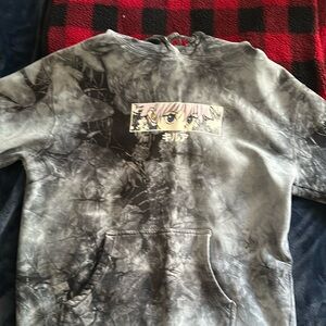 Zumiez Men's Grey and Blue Hoodie
